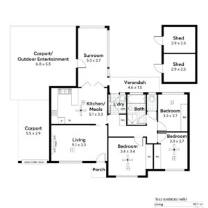 Plan Rustic country house